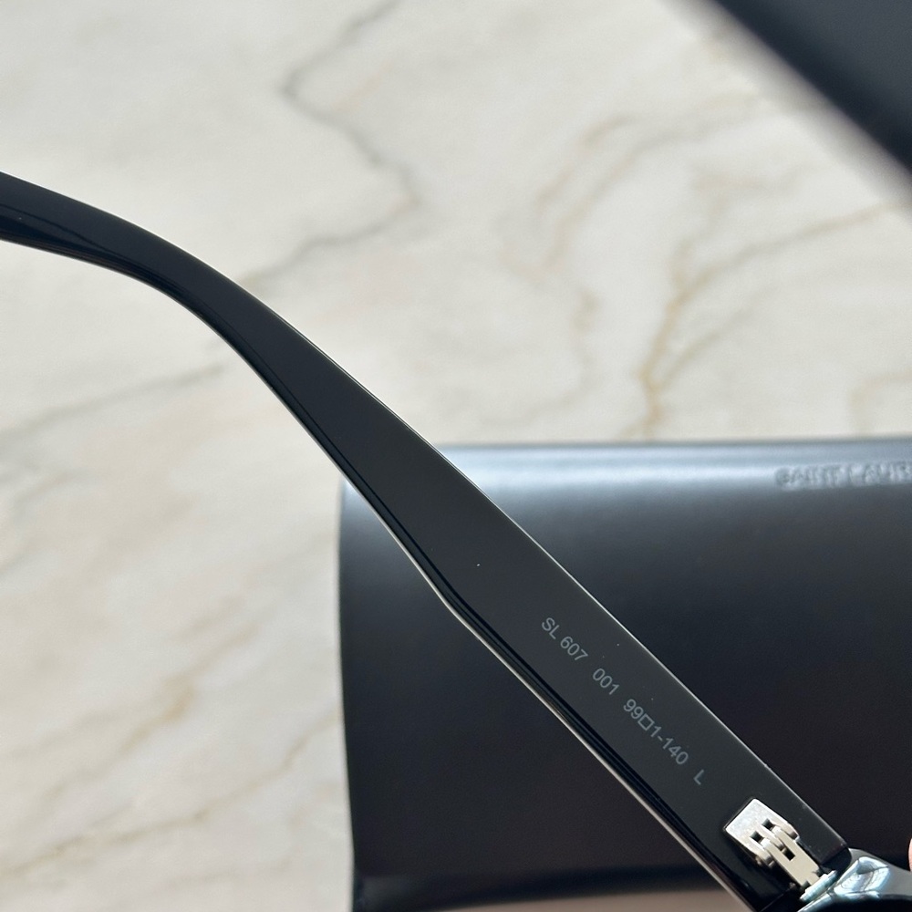 Saint Laurent Black Sunglasses with Case - Picture 5 of 9